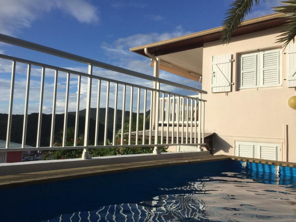 Rose Phoenix Rez-De-Jardin Piscine Et Vue Mer Les Anses-d'Arlet Exterior foto