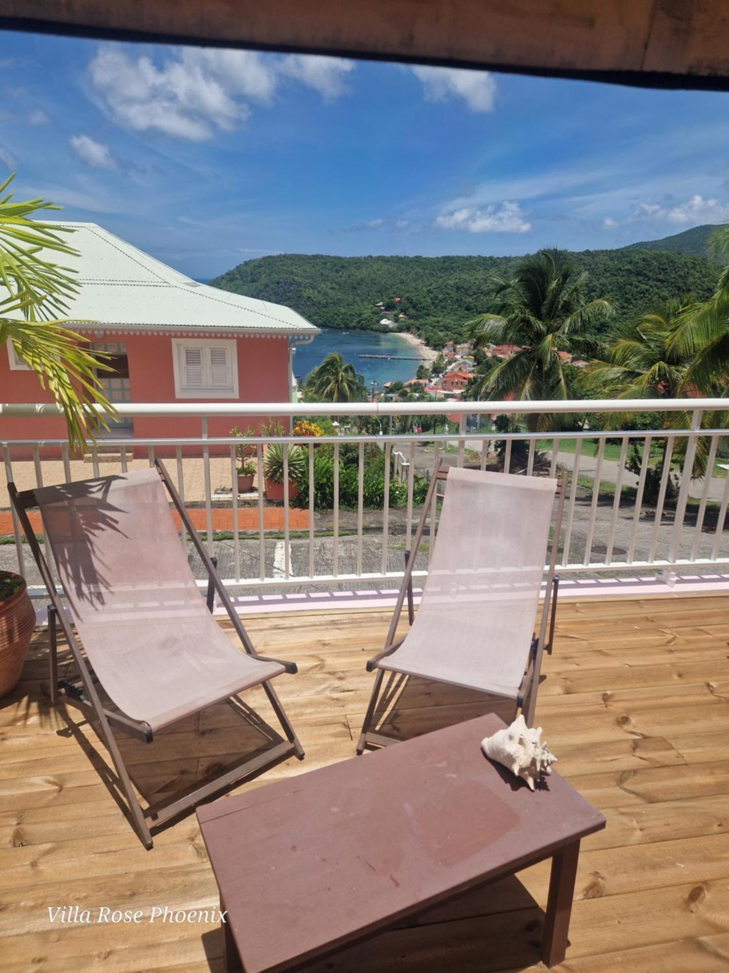Rose Phoenix Rez-De-Jardin Piscine Et Vue Mer Les Anses-d'Arlet Exterior foto
